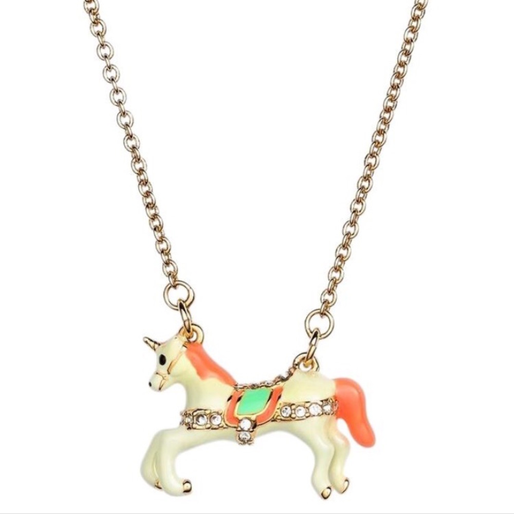 Kate Spade Carnival Nights Unicorn Horse Necklace